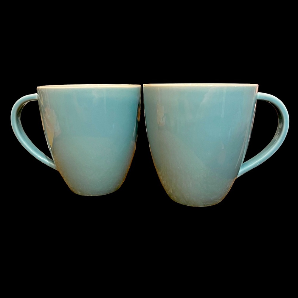 Hoopla! Aquamarine Lenox Mugs - Set of Two